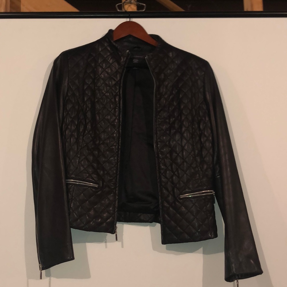 Leather Context Jacket - image 1